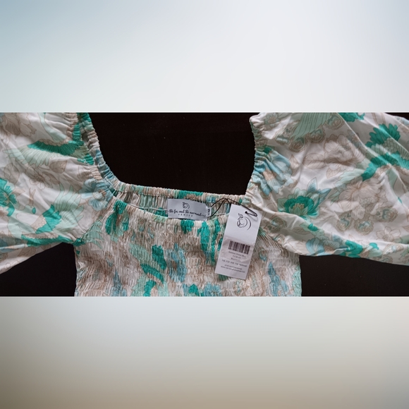 NWT The Fox & The Mermaid Venice Adeline Floral Maxi Dress Mnt Beacheeky Tea S/M - Picture 8 of 12